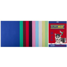 Набор цветной бумаги DARK+PASTEL, 10 цв., 50 л., А4, 80 г/м²