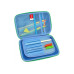 Пенал з тисненням, 1 відділення - QT-5669-Blue