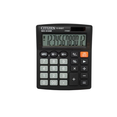 Калькулятор Citizen SDC-812BN, 12 разрядов SDC-812NR