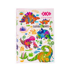 Блокнот PATTERN, А-5, 64 арк., кліт., ітгр. обкл., мат. лам.+Уфлак, KIDS Line, синій