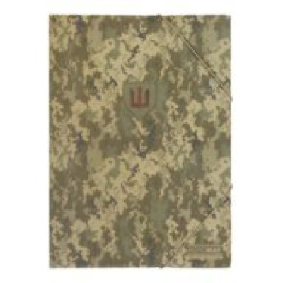 Папка на гумках, A4, матовий непрозорий пластик, MILITARY, зелений BM.3908-04
