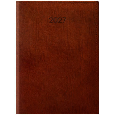 Ежедневник 2027 Стандарт LaFontaine слп/т коньячный