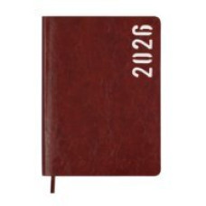 Щоденник дат. 2026 MIND, A5, коричневий, штучна шкіра
