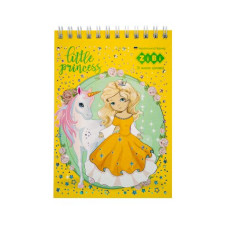 Блокнот на пружині зверху PRINCESS, А6, 40 арк., карт.обкл., KIDS Line