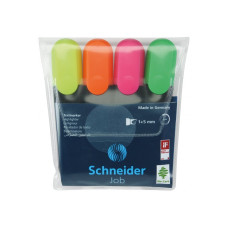 Набір текстових маркерів SCHNEIDER JOB 150, 4 кольори в блістері