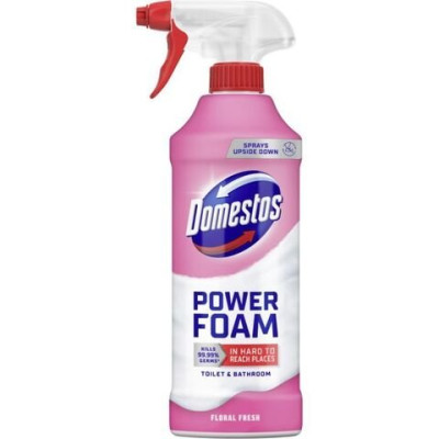 Спрей-піна д/чищ унітазів та ванн, DOMESTOS 435 мл Квіткова свіжість