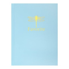 Записна книжка FAVOURITE, PASTEL, А5, 96 арк., кліт, офсет крем, тв. лам. обкл., блакитна