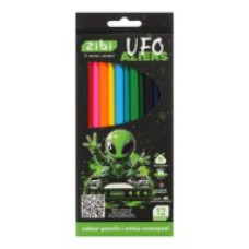 Олівці кольорові UFO, тригранний корпус, 12 кольорів