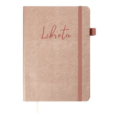 Блокнот діловий LIBRETA А5, 96л, крапка, обкладинка штучна шкіра, бежевий - BM.295317-28 Buromax