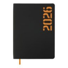 Щоденник дат. 2026 NEON, A5, помаранчевий, штучна шкіра