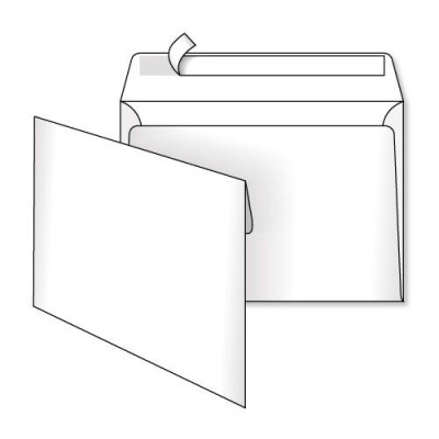 Конверт С5 162х229 скл білий 0+0  3444 500шт/уп - 03747 KUVERT