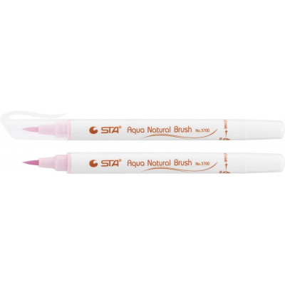 Маркер-пензлик акварельний STA 3700 AQUA NATURAL BRUSH 3700, рожева пудра - STA3700-10 STA
