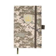 Щоденник недат. MILITARY, A6, світло-зелений, штуч. шкіра, 336 стор.