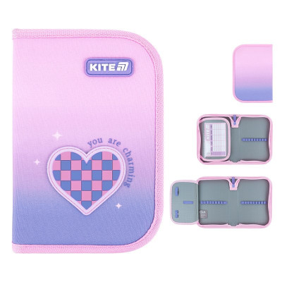 Пенал Kite 1 отд., 1 отв., без наполнения 621 Charming