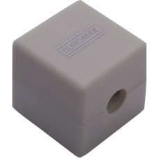 Стругачка CUBE, RUBBER TOUCH, 1 відп., контейнер, пластик. корпус, 1шт. у блістері