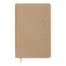 Щоденник дат. 2026 MORANDI STYLE, A6, пісочний, штучна шкіра