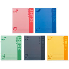 Зошит 12 арк., кл., УФ лак об'ємний, Kite One color