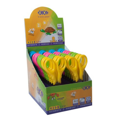 Ножницы детские 125 мм с пластиковыми ручками, FANTASY ассорти, KIDS Line ZB.5022