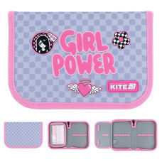 Пенал Kite 1 від., 1 відв., без наповнення 621 Girl's Power