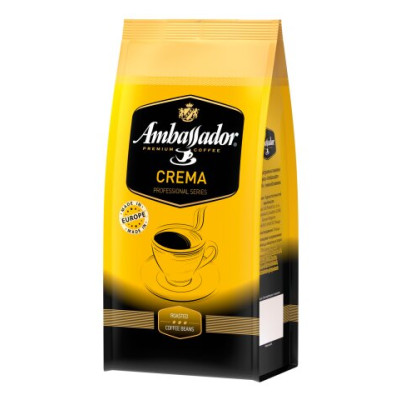 Кофе в зернах Ambassador Crema, пакет 1000г*6 am.52081