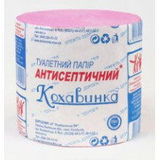 Бумага туал. макул., без гильзы, антисептическая, розовый  КОХАВИНКА