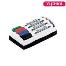 Комплект з 4 маркерів (BM.8800) і губки для магнітних дошок