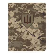 Книга записна MILITARY, А6, 64 аркуші, клітинка, кобкл. з синтетичного каменя, піксель