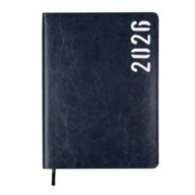 Щоденник датов. 2026 MIND, A5, синій, штучна шкіра BM.21152-02