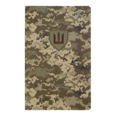 Книга записна MILITARY, А5, 64 аркуші, клітинка, обкл. з синтетичного каменя, піксель BM.295190-04