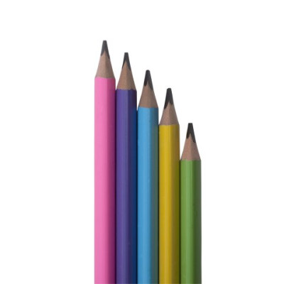 Олівець графітовий тригранний JUMBO HB, без гумки, туба (10 шт.) - ZB.2340-10 ZiBi