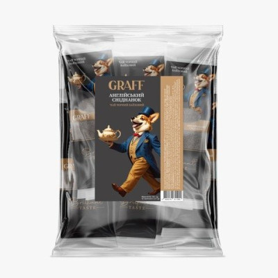 Чай чорний байховий 100г (2г*50), кадді-пакет, «English Breakfast» GRAFF