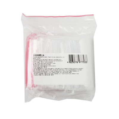 Пакет-струна з замком Zip-Lock 60*80 мм, 100 шт 10200514