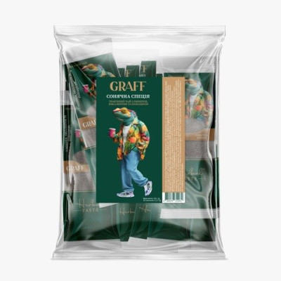 Чай трав'яний 100г (2г*50), кадді-пакет «Sunny spices» GRAFF