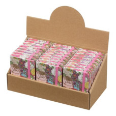 Книжка записна ROSE, на гумці, А7, 80 арк., клітинка., офсет крем., тв.лам.обл., рожева
