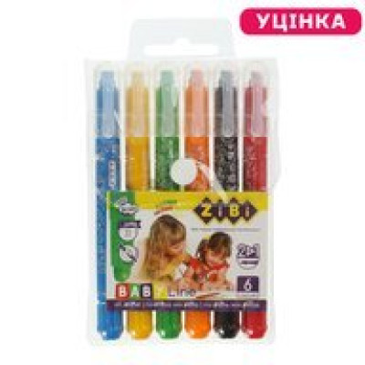 УЦІНКА Пастель масляна, 6 кольорів, шовкова, BABY Line