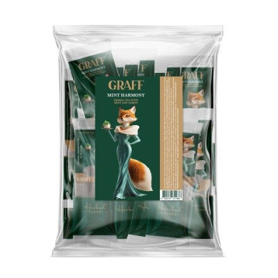 Чай трав'яний 100г (2г*50), кадді-пакет, «Mint Harmony» GRAFF