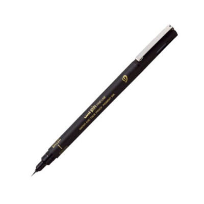 Лайнер браш Uni PIN Extra Fine Brush, чорний PINBR-500EF(S)BLACK