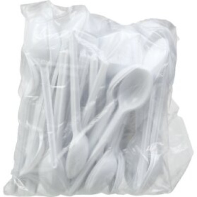 Ложечка кавова одноразова, біла, 1,3 г, 100штуп - 1080211 BUROCLEAN