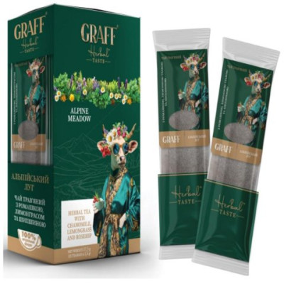 Чай трав'яний 37,5 г (2г*15), кадді-пакет «Alpine Meadow» , GRAFF