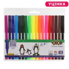 УЦЕНКА Фломастеры, 18 цветов