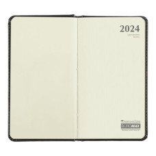 Щотижневик датов. 2024 кишеньк. SALERNO, 85*153, зелений, штуч. шкіра