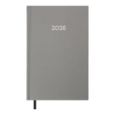 Щоденник дат. 2026 SIMPLE, A5, сірий, бумвініл