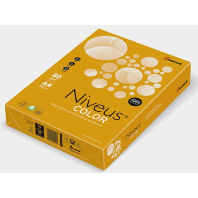 Бумага цветная неоновая, оранж., NEOOR, А4/80, 500 л. A4.80.NVN.NEOOR.500