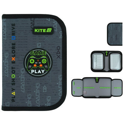 Пенал Kite 1 отд., 2 отв., без наполнения 622 Good Game