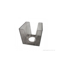 Підставка під папір для нотаток Economix, 90х90х90 мм, пластик, димчата