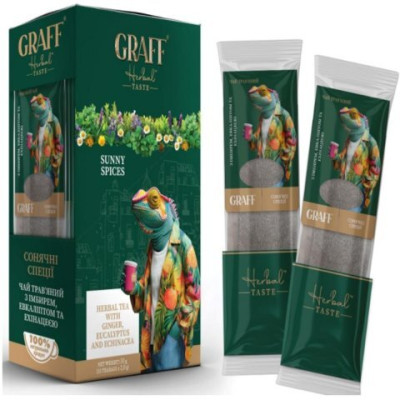 Трав'яний чай 30 г (2 г*15), кадді-пакет «Sunny spices» GRAFF
