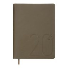 Щоденник дат. 2026 DARK MORANDI, A5, зелений, штучна шкіра
