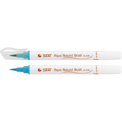 Маркер-кисть акварельний STA 3700 AQUA NATURAL BRUSH 3700, Indian синий STA3700-28