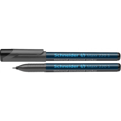 Маркер перманентний універсальний SCHNEIDER MAXX 220 F 0,4 мм, чорний - S112401 Schneider
