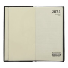 Щотижневик датов. 2024 кишеньк. ORION, 85*153, чорний, штуч. шкірапоролон Щотижневик датов. 2024 кишеньк. ORION, 85*153, чорний, штуч. шкірапоролон
